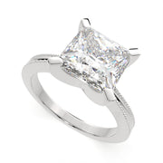 Camilla Princess Cut Solitaire Engagement Ring Setting - Nivetta